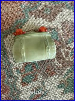 Antique early 1900s German fairing Red Devils in Purse figure, porcelain, RARE