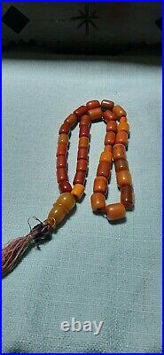 Antique genuine german Bakelite Prayer beads TASBIH 92 Gram