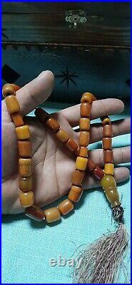 Antique genuine german Bakelite Prayer beads TASBIH 92 Gram