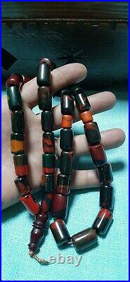 Antique genuine multi color german Bakelite Prayer beads TASBIH 116 Gram