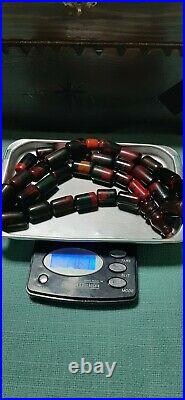 Antique genuine multi color german Bakelite Prayer beads TASBIH 116 Gram
