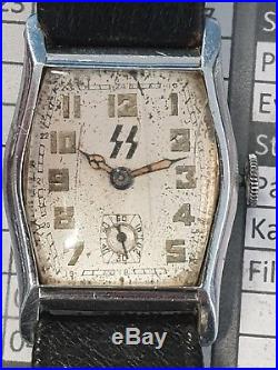 Antique montre wehrmacht WAFFEN SS NAZI HITLER VINTAGE MEN'S GERMAN ARMY watch