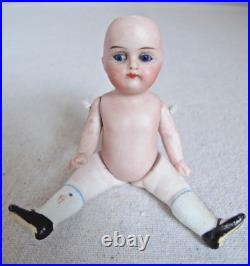 Antique small All Bisque Jointed Girl Doll German 4 1/4 tall Antique small All Bisque Jointed Girl Doll German 4 1/4 tall