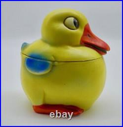 ° Antique very rare GERMAN DUCK CANDY CONTAINER Bisque Germany No. 5738 ca. 1930