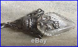 Antique/vintage Circa 1860-1870 Large Silver German Detailed Chatelaine/brooch 1