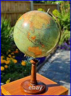 Antique /vintage German terrestrial globe Dietrich Reimers Berlin 1928