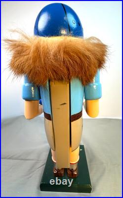 Authentic German Erzgebirge Wood Nutcracker Figure 11 Inch Hand Painted
