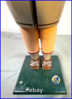 Authentic German Erzgebirge Wood Nutcracker Figure 11 Inch Hand Painted
