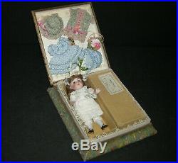 Baby Rose All Bisque #208 Kestner Presentation -original Box & Chest Label