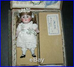 Baby Rose All Bisque #208 Kestner Presentation -original Box & Chest Label
