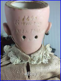 Beautiful 12 Antique German Santa Doll Simon & Halbig 1248 Bisque Head