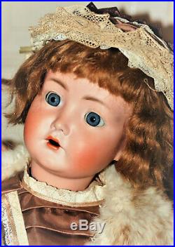 Beautiful 20 K&R Simon Halbig 117n flirty eyes bisque head doll 1910