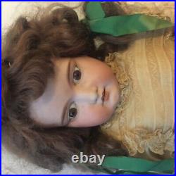 Beautiful 28 Antique German Bisque Doll, Good Shape, Full Clothes. $150