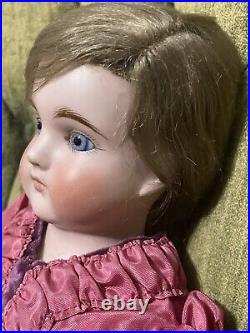 Beautiful Antique German Bisque Shoulder Head Doll, Likely maker Kling