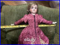 Beautiful Antique German Bisque Shoulder Head Doll, Likely maker Kling