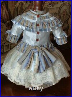 Beautiful Dress and Bonnet for Antique French or German Doll