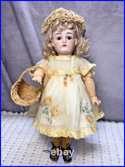 Beautiful Early Kestner Closed Mouth Antique German Cabinet Size Doll 14 JE-3