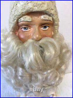 Best Antique German 16 White Santa Claus Composition Doll Figure Made Germany