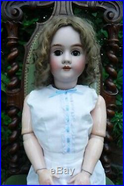 Big Heinrich Handwerck Simon Halbig 32 Antique Bisque Pretty Girl Doll flaws