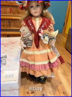 Bisque Vintage RARE Limited Antique Doll cadeau German Girl Porcelain USED
