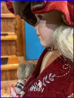 Bisque Vintage RARE Limited Antique Doll cadeau German Girl Porcelain USED