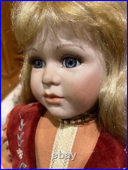 Bisque Vintage RARE Limited Antique Doll cadeau German Girl Porcelain USED