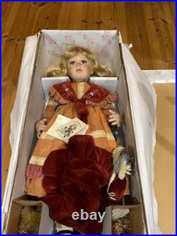 Bisque Vintage RARE Limited Antique Doll cadeau German Girl Porcelain USED