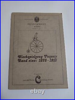 Blechspielzeug-Patente Band eins 1878 1915. Aus der Reihe Spielzeug-Archiv