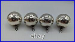 Box Antique German Mercury Glass Feather Ornaments Rose Ball Acorn Nut Figural