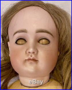 C1890 20 Antique German Bisque Doll Closed Mouth Extreme Pouty Kestner