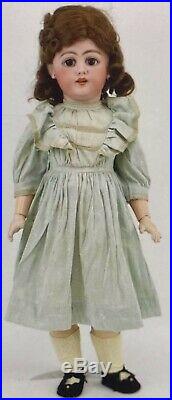 C1890 25 Simon Halbig 1009 German Bisque Doll withGreat Outfit & Human Hair Wig