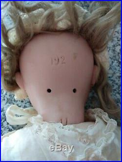 C1900 Kammer Reinhardt 23 Bisque Head Doll Original 192 Pierced Ears Nice