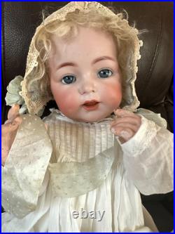Charming Character Antique Doll 122 Simon Halbig K & R 24 Blue Sleep Eyes Blond