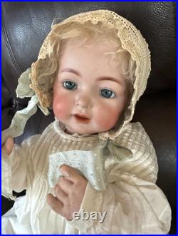 Charming Character Antique Doll 122 Simon Halbig K & R 24 Blue Sleep Eyes Blond