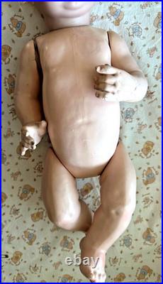 Charming Character Antique Doll 122 Simon Halbig K & R 24 Blue Sleep Eyes Blond