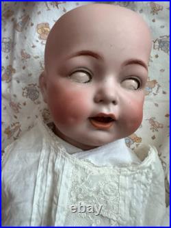 Charming Character Antique Doll 122 Simon Halbig K & R 24 Blue Sleep Eyes Blond