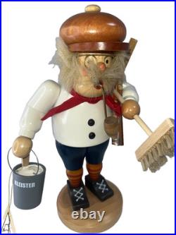 Christian Ulbrecht Smoker Incense German Chimney Sweep Seiffener 10Painted Wood