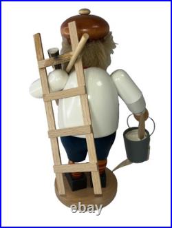 Christian Ulbrecht Smoker Incense German Chimney Sweep Seiffener 10Painted Wood