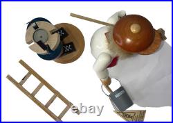 Christian Ulbrecht Smoker Incense German Chimney Sweep Seiffener 10Painted Wood
