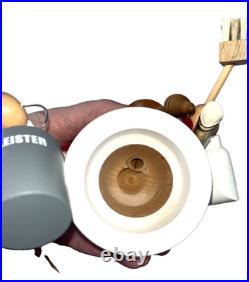 Christian Ulbrecht Smoker Incense German Chimney Sweep Seiffener 10Painted Wood