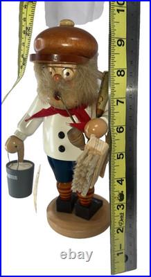 Christian Ulbrecht Smoker Incense German Chimney Sweep Seiffener 10Painted Wood