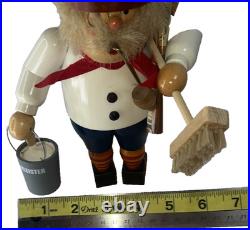 Christian Ulbrecht Smoker Incense German Chimney Sweep Seiffener 10Painted Wood