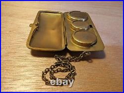 Coin Purse & Chain Holder German Silver Vintage Antique Rare Jewelry Chatelaine