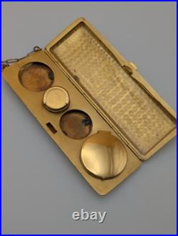 Coin Purse & Compact German Silver Vintage Antique Rare Jewelry Chatelaine Coin Purse & Compact German Silver Vintage Antique Rare Jewelry Chatelaine
