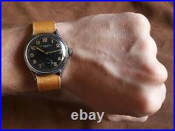 Dh Record Watch Co 022 K Swiss Wrist Military German Army Ww II 2 1940 For Men