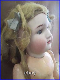 Doll, German bisque and composite, ABG, antique, signed