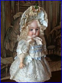 Dress and Bonnet for Antique French or German Doll