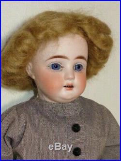 E Heubach German Bisque Shoulder Head Doll 23 Tall