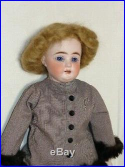E Heubach German Bisque Shoulder Head Doll 23 Tall