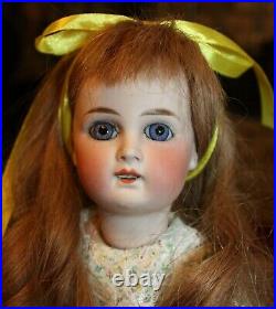 Early 16 German Wilhelm Dehle WD 7 withstraight wrists, blue spiral eyes c 1874